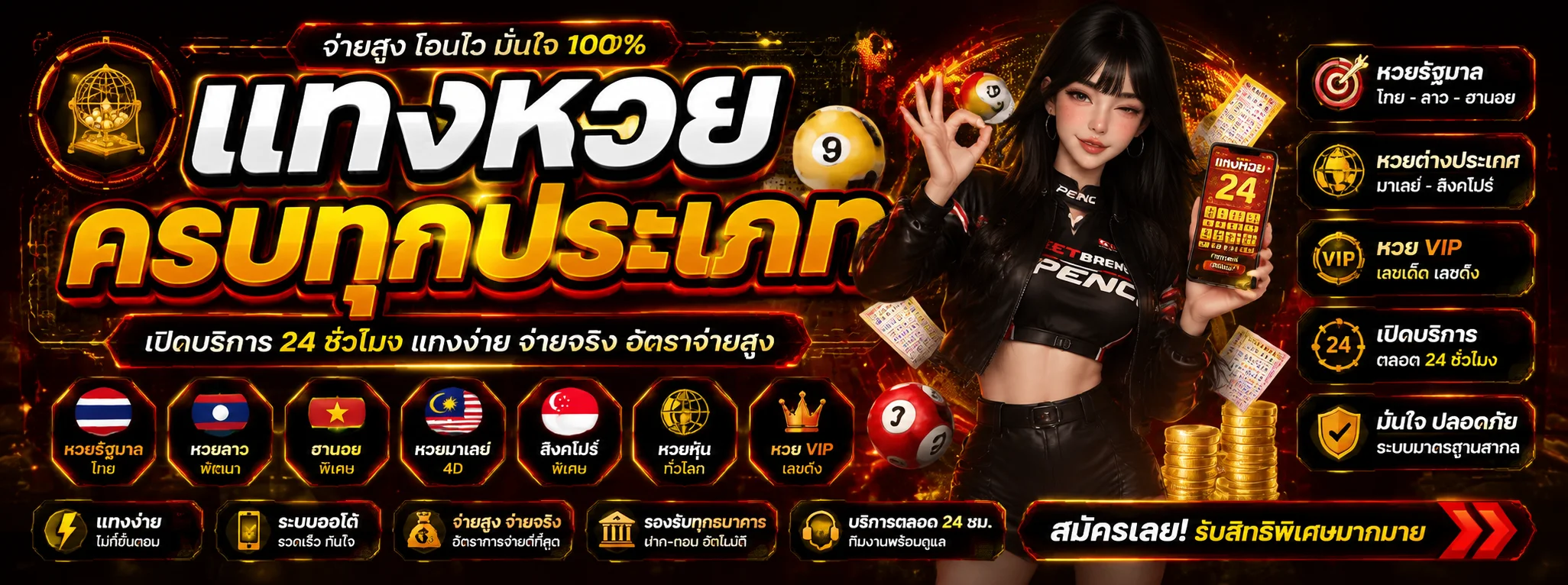 แทงหวยออนไลน์ SUPER-XGAMBET จ่ายสูงครบทุกหวย